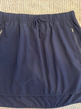 ZeroXposur Dark Navy Athletic Skort with Zip Pockets
